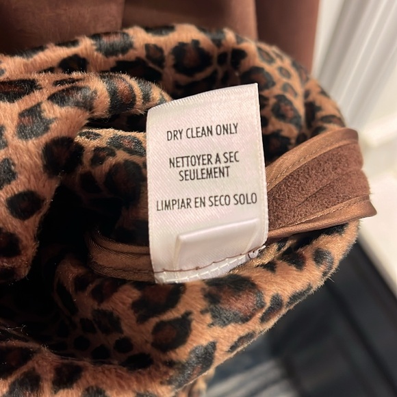 August Max brown Cheetah print Jacket vintage Womens Size 3 in the brand - Picture 9 of 9